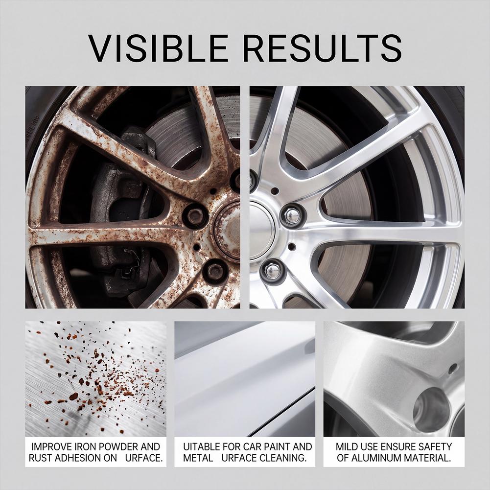 Wheel Cleaner Alloy - Car Wheel Rust Remover Spray Effective