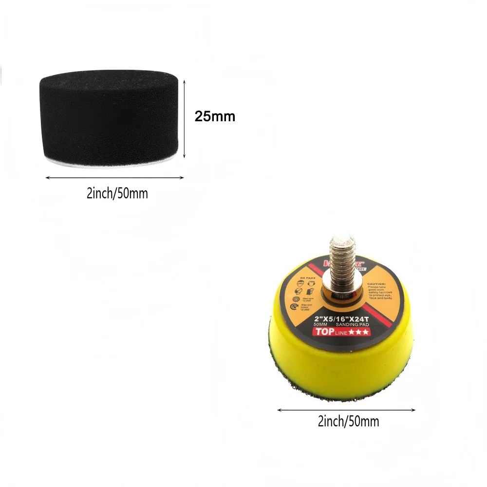 5/16 Pcs 2 Inch Polishing Spon - مراجعة Polish Pad Set Buffer وسعره