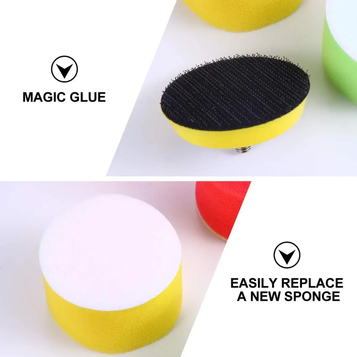 5/16 Pcs 2 Inch Polishing Spon - مراجعة Polish Pad Set Buffer وسعره