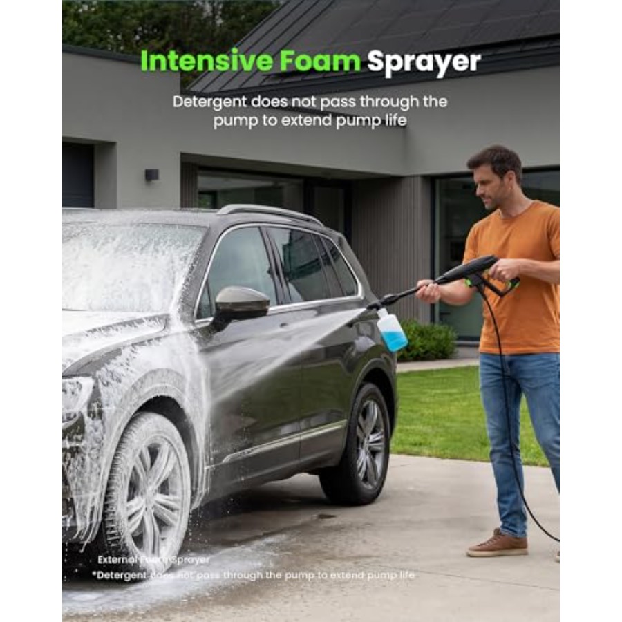 Pressure Washer for Driveway P - مراجعة Foam Cannon Car Wash وسعره