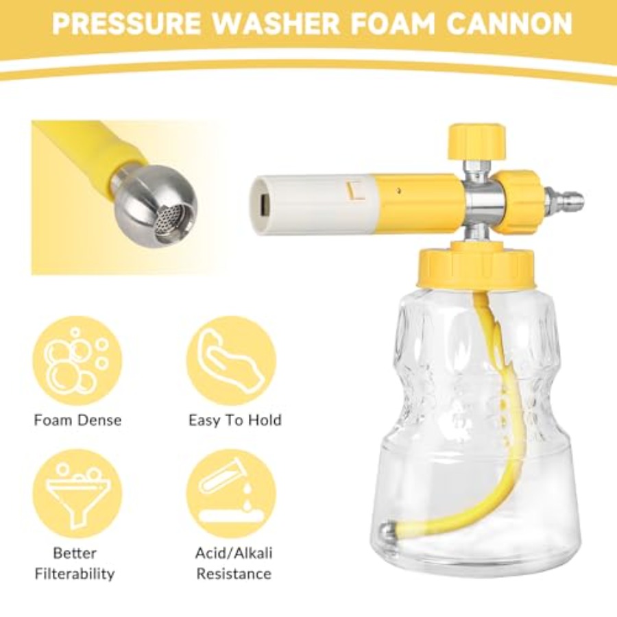 Foam Cannon for Pressure Washe - مراجعة Foam Cannon Car Wash وسعره