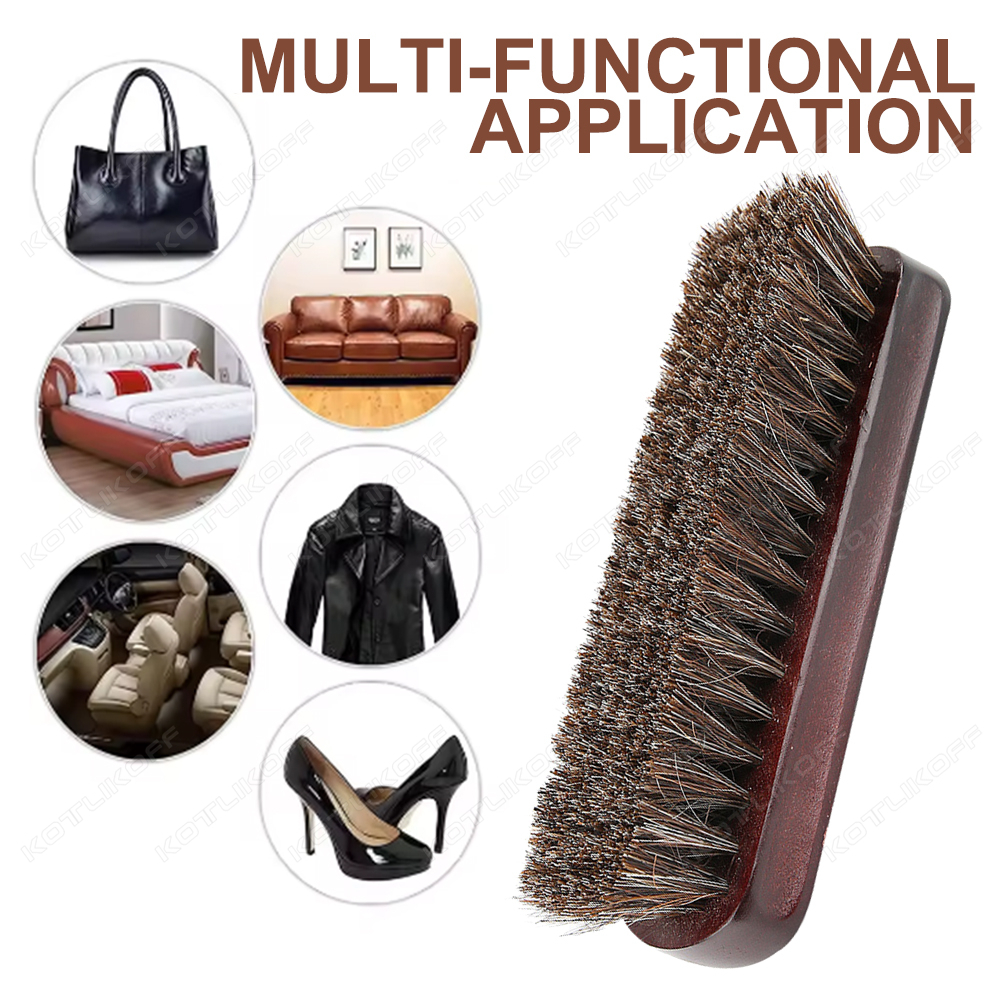 Premium Horsehair Shoe Brush F - مراجعة Dirt Brush Interior وسعره