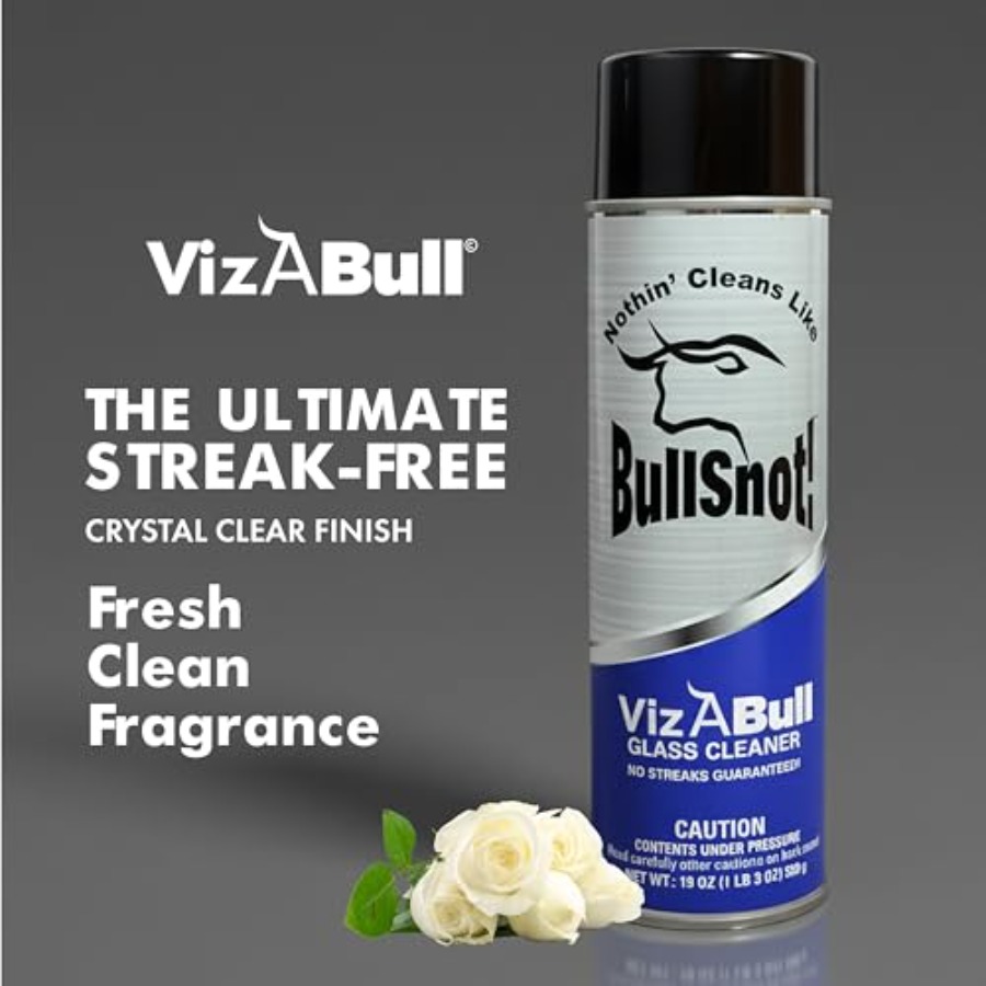 BullSnot VizABull Glass Cleane - مراجعة Glass Cleaner Streak وسعره