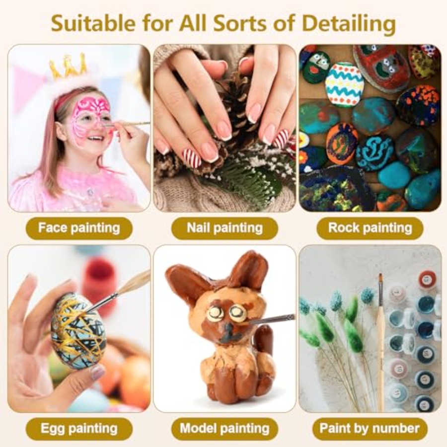 10 pcs Miniature Detail Paint  - مراجعة Detailing Brush Set وسعره