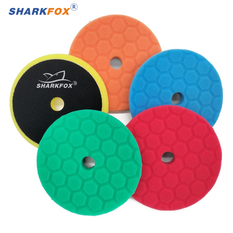 Sharkfox 5 pieces/set 5 Inch(1 - مراجعة Polish Pad Set Buffer وسعره