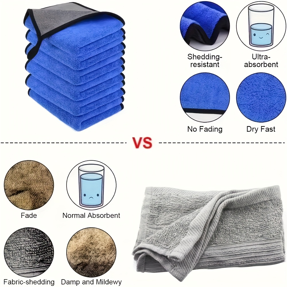 1-10pcs Microfiber Car Cleanin - مراجعة Microfiber Towel Detailing وسعره