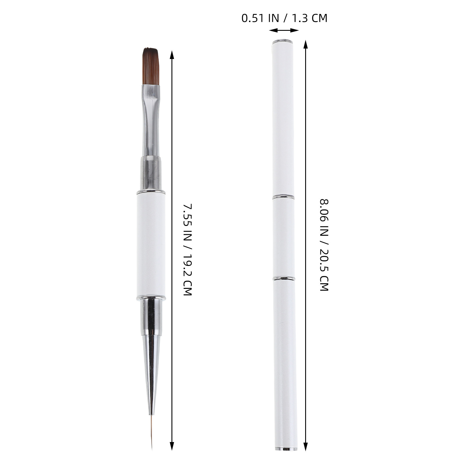 3Pcs Nail Art Brushes Set Dual - مراجعة Detailing Brush Set وسعره