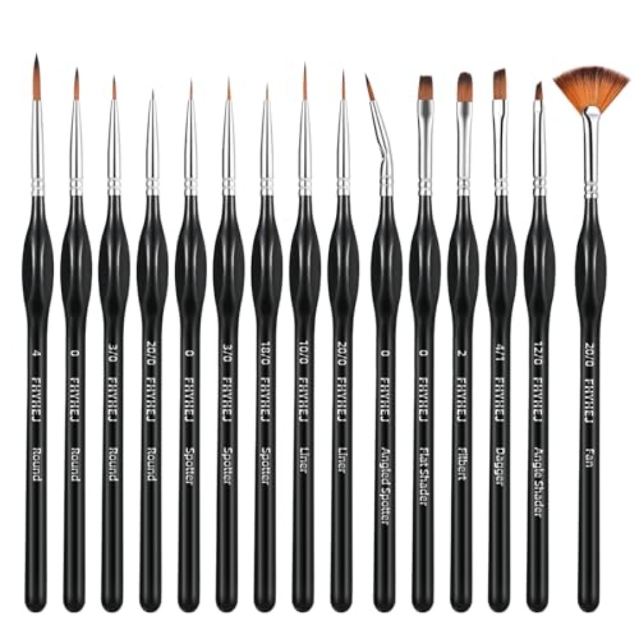 Detail Paint Brushes Set, 15PC - مراجعة Detailing Brush Set وسعره