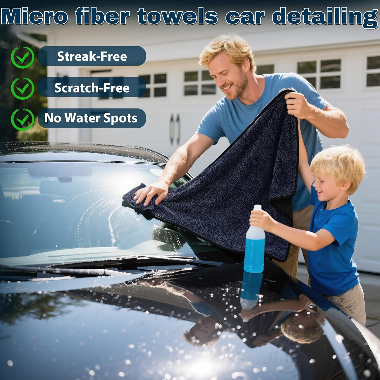 4PCS Microfiber Car Drying Tow - مراجعة Microfiber Towel Detailing وسعره