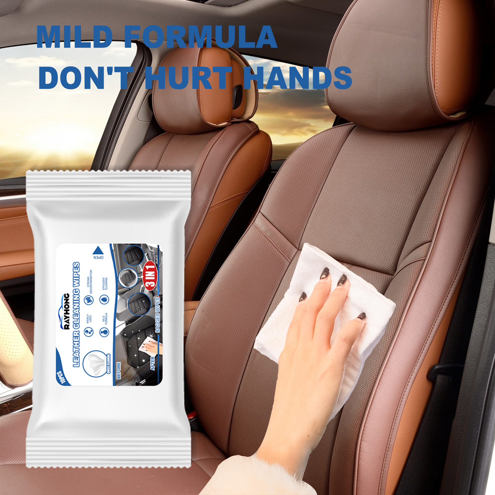 Rayhong Car Leather Cleaning W - مراجعة Dirt Brush Interior وسعره