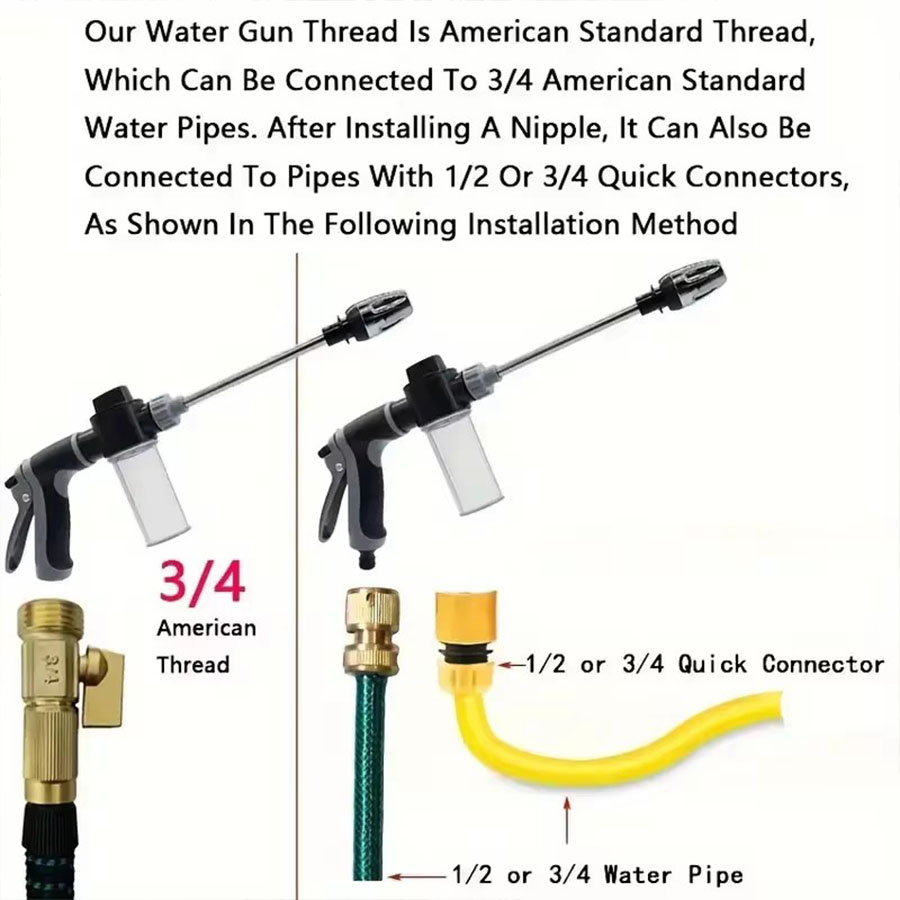 Car Wash High Pressure Water G - مراجعة Pressure Washer Foam Gun وسعره