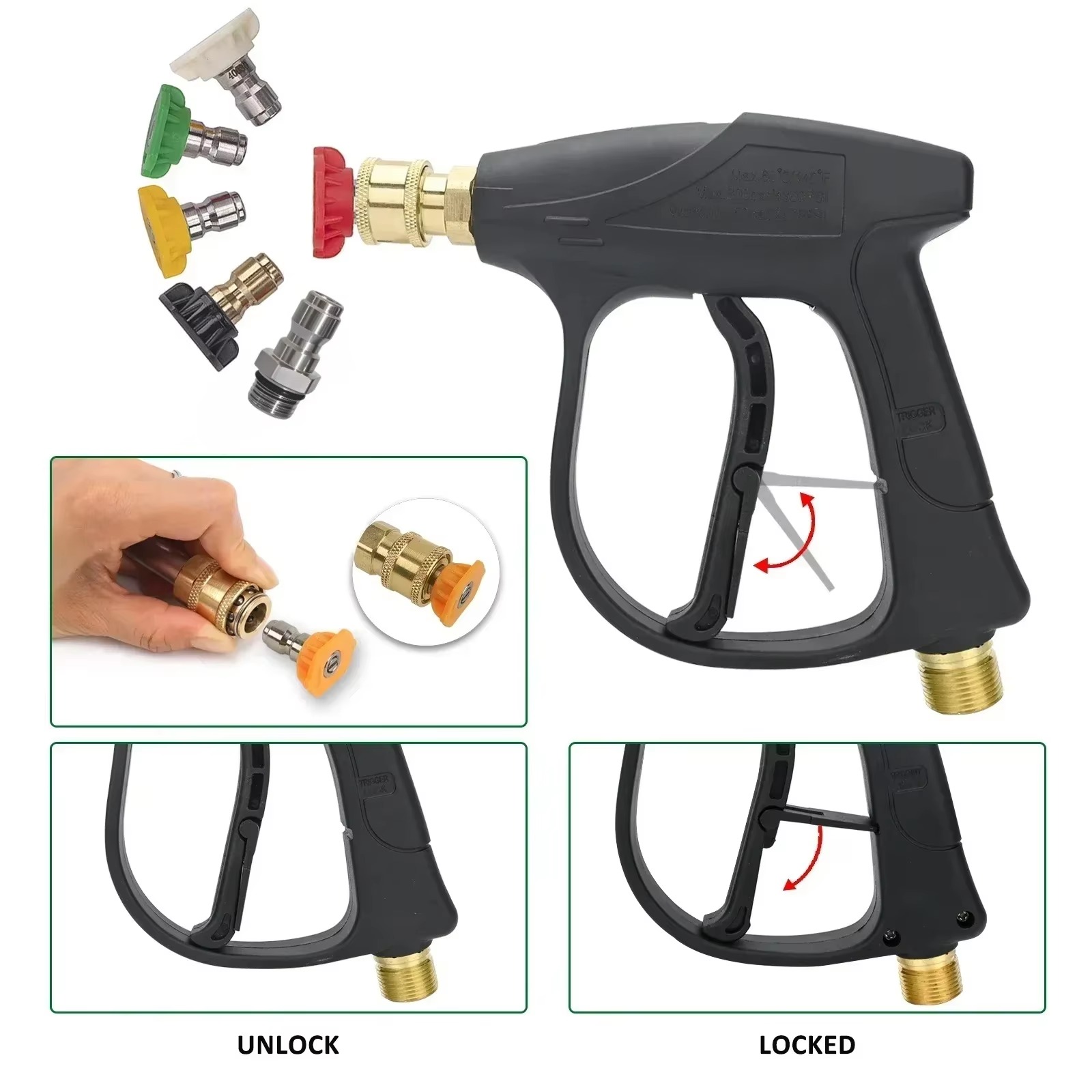 Snow Foam Cannon Lance Kit Com - مراجعة Pressure Washer Foam Gun وسعره