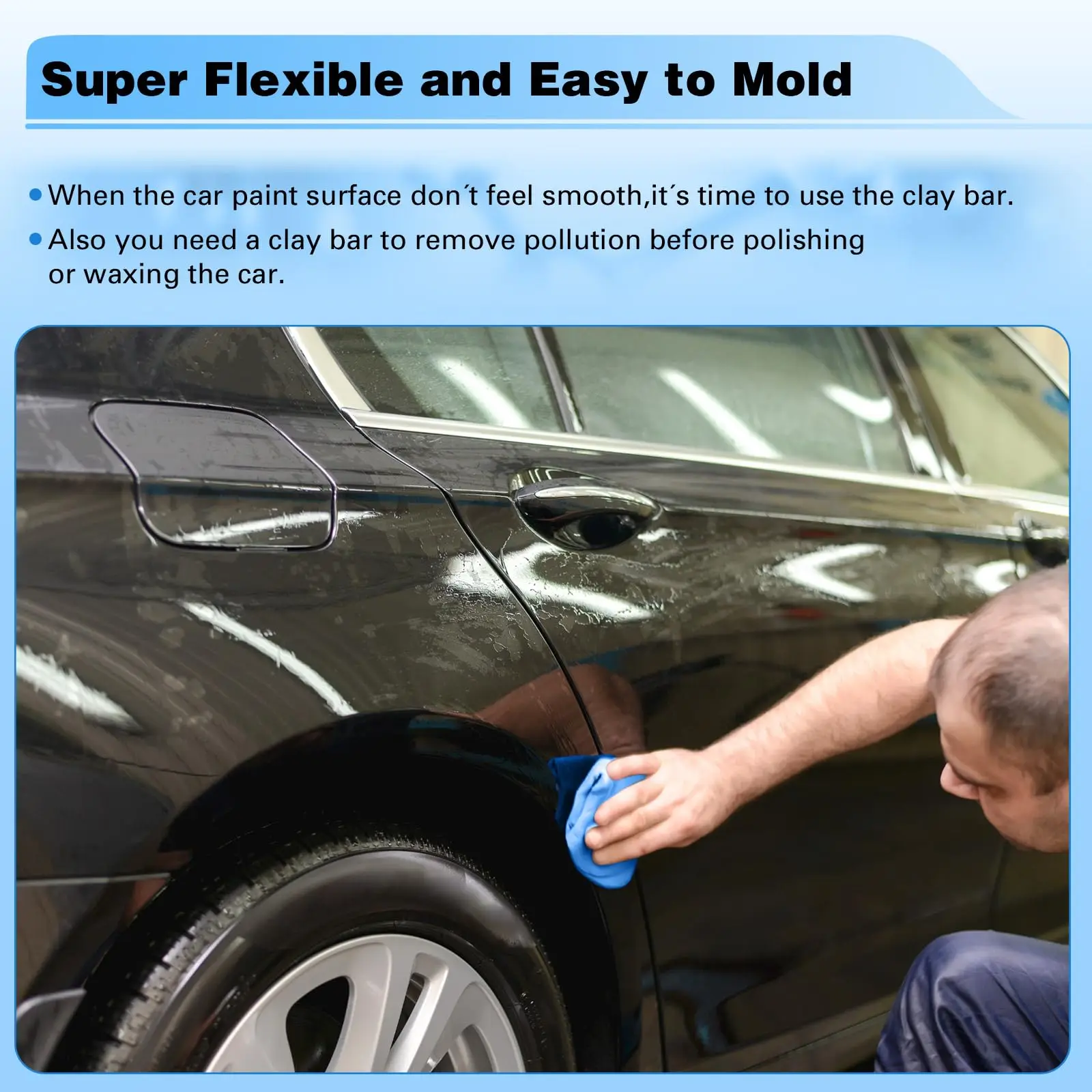 1-10Pcs Car Cleaning Clay Bar  - مراجعة Clay Bar Lubricant وسعره