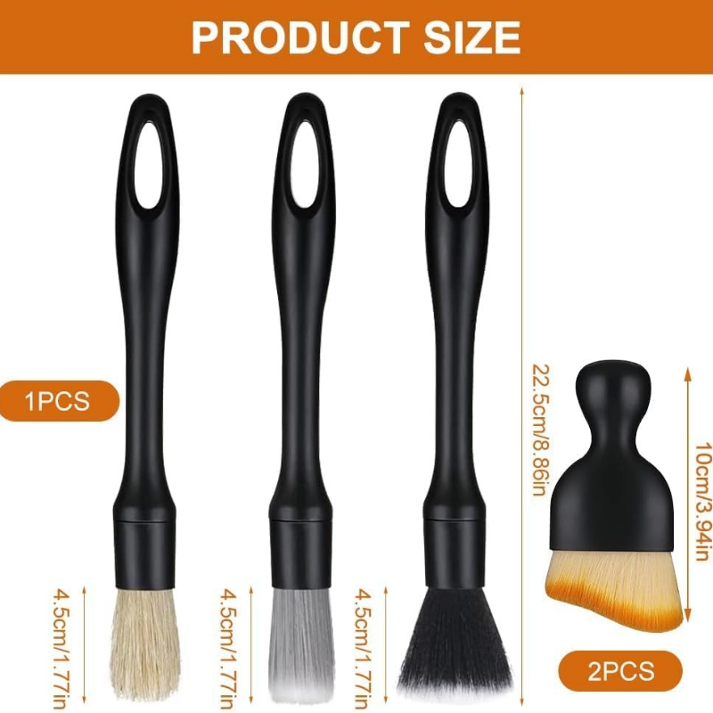 5pcs Automotive Detail Brush K - مراجعة Interior Detailing Kit وسعره
