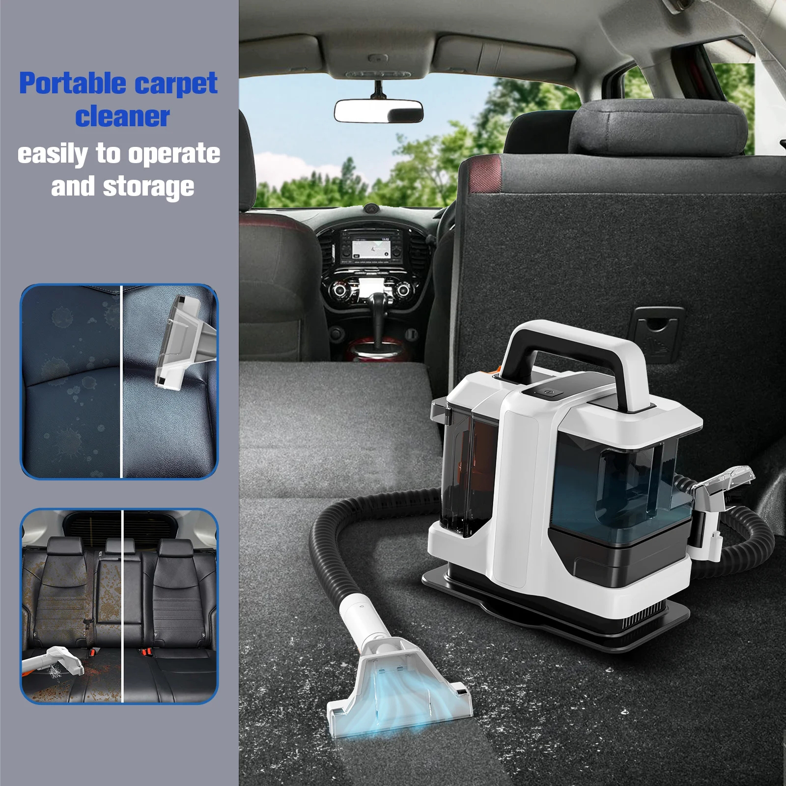 Latest Portable Home Appliance - مراجعة Seat Cleaner Fabric وسعره