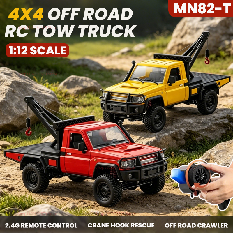 New MN82 MN82T RC Crawler 1/12 - مراجعة Dirt Brush Interior وسعره
