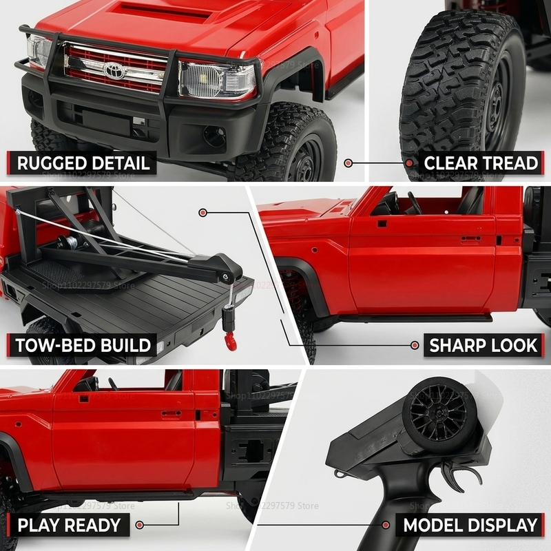 New MN82 MN82T RC Crawler 1/12 - مراجعة Dirt Brush Interior وسعره
