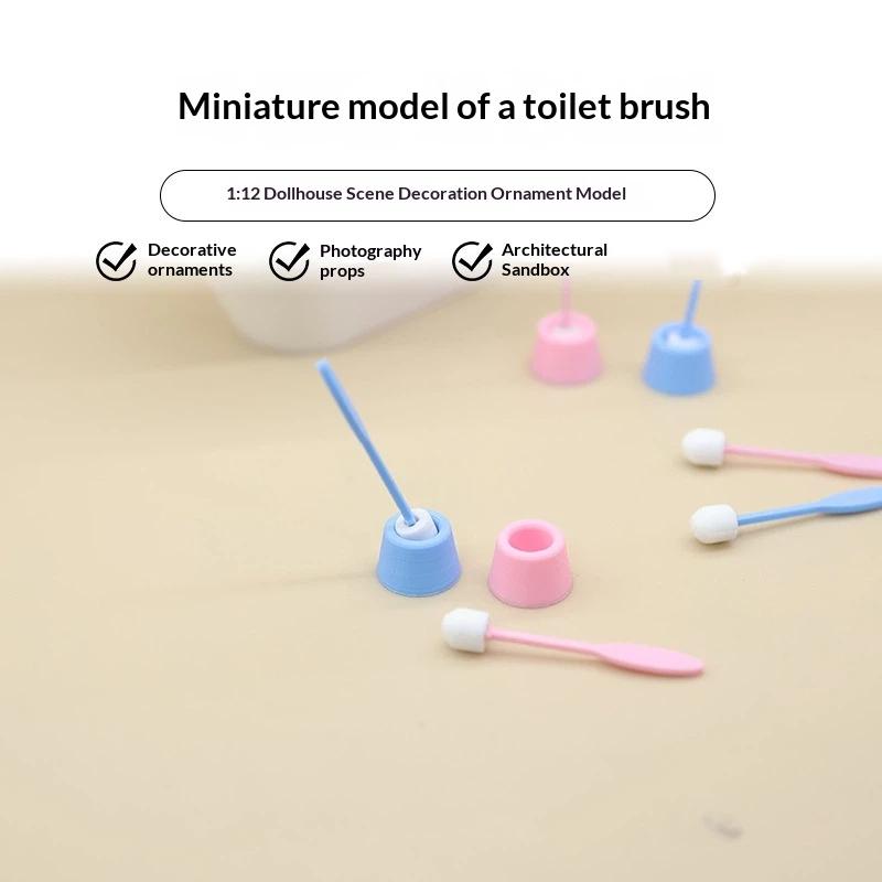 1 Set Mini Simulation Toilet B - مراجعة Detailing Brush Set وسعره