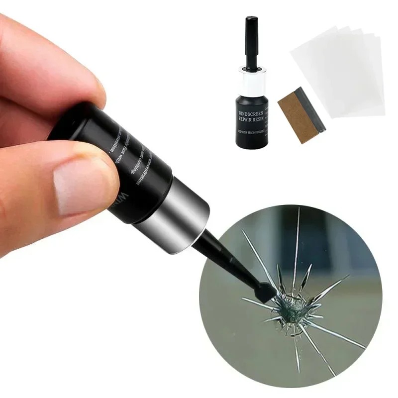 DIY Car Windshield Cracked Rep - مراجعة Glass Cleaner Streak وسعره