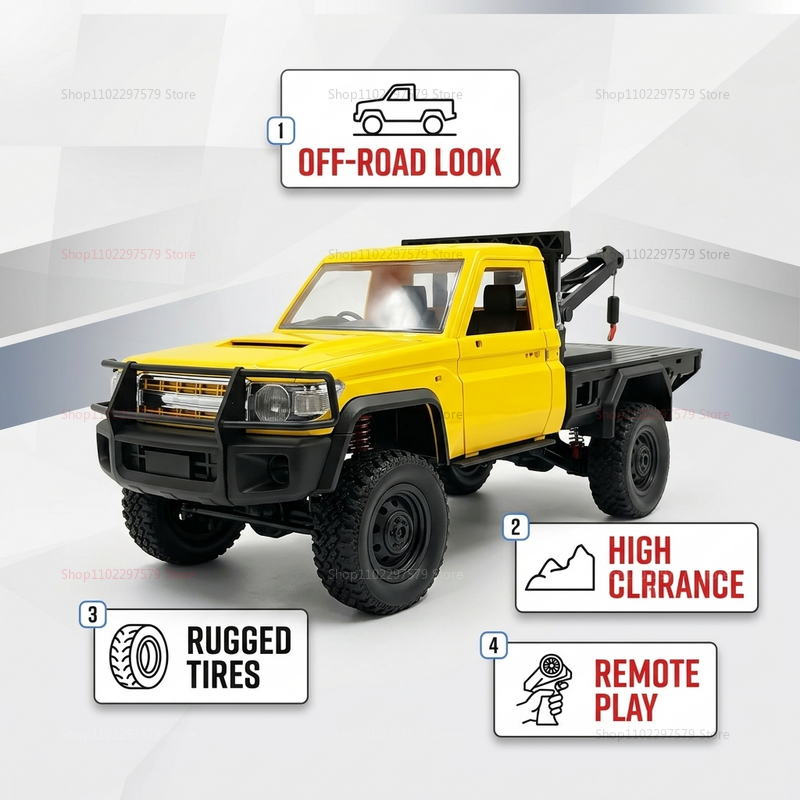 MN82T 1:12 2.4G RC Crawler Hoi - مراجعة Dirt Brush Interior وسعره