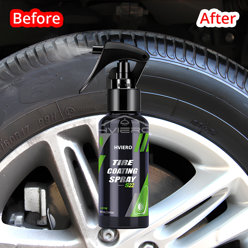 Tyre Gloss HVIERO S22 Tire Coa - مراجعة Tire Shine Spray Sealant وسعره