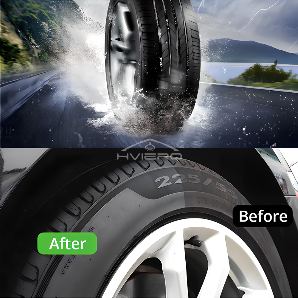 Tyre Gloss HVIERO S22 Tire Coa - مراجعة Tire Shine Spray Sealant وسعره