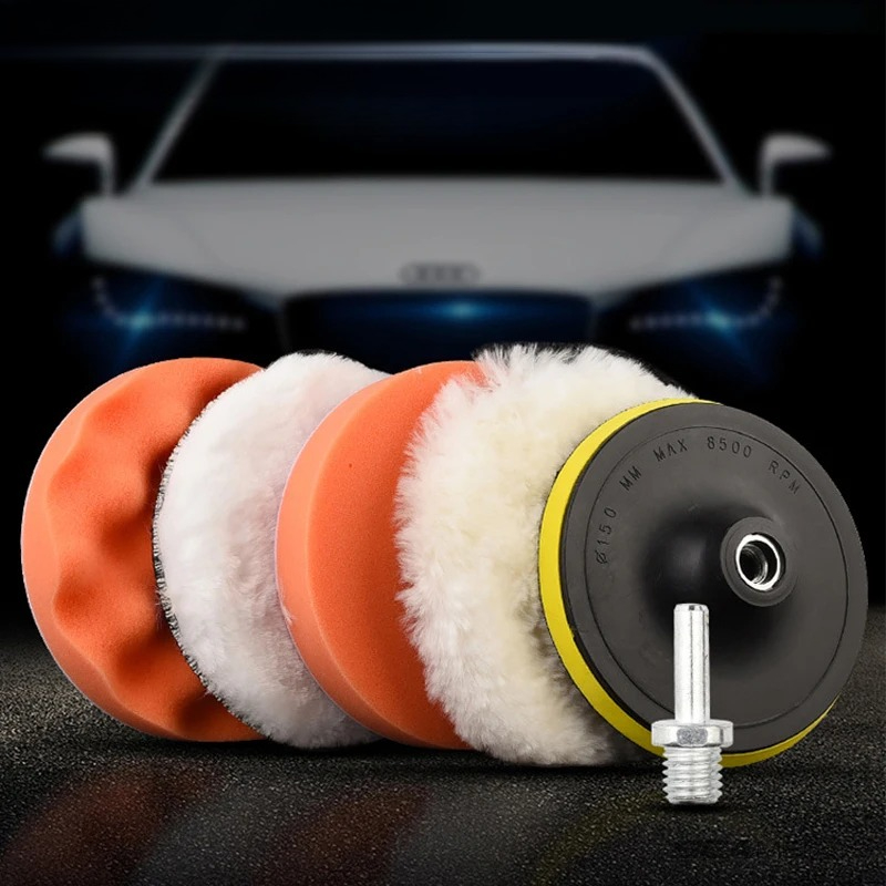 6pcs/set Car Polishing Sponge  - مراجعة Polish Pad Set Buffer وسعره