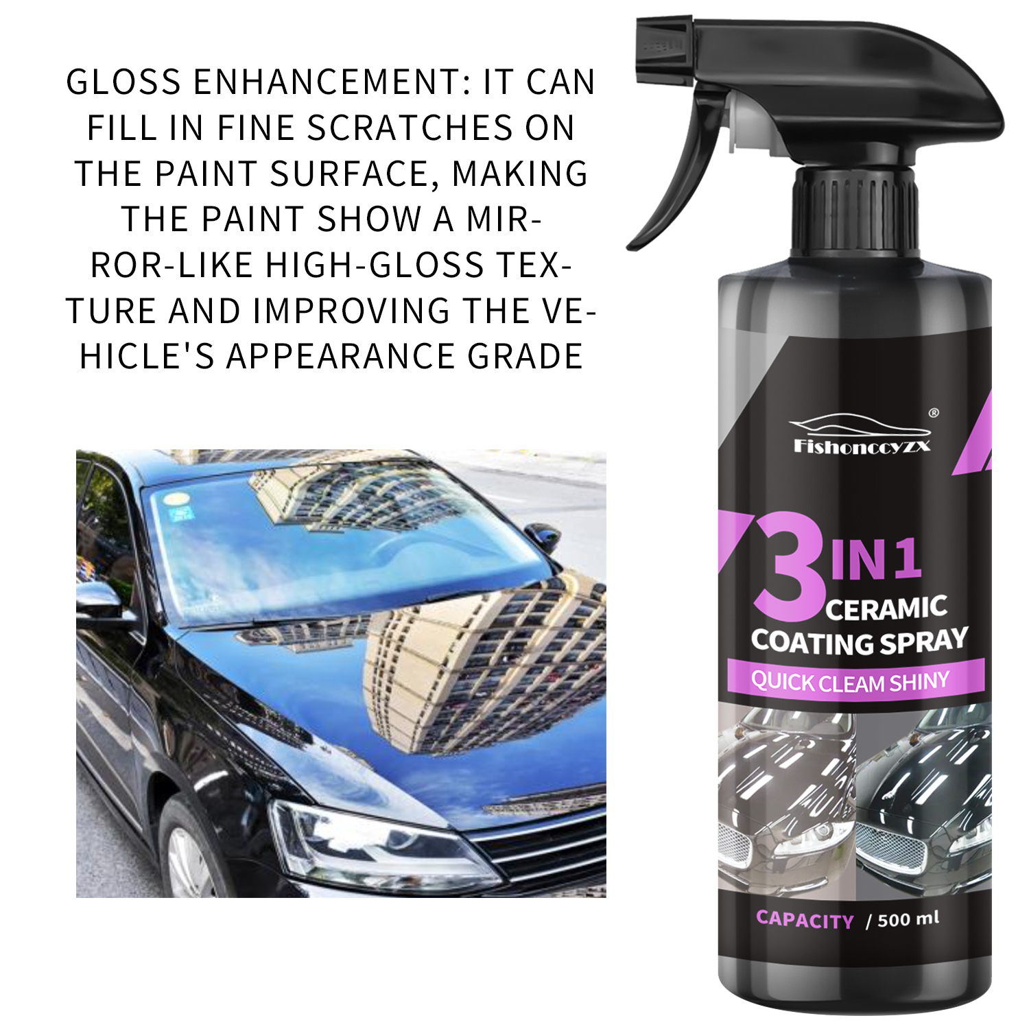3 in 1 Car Ceramic Liquid Coat - مراجعة Car Wax Ceramic Coating وسعره