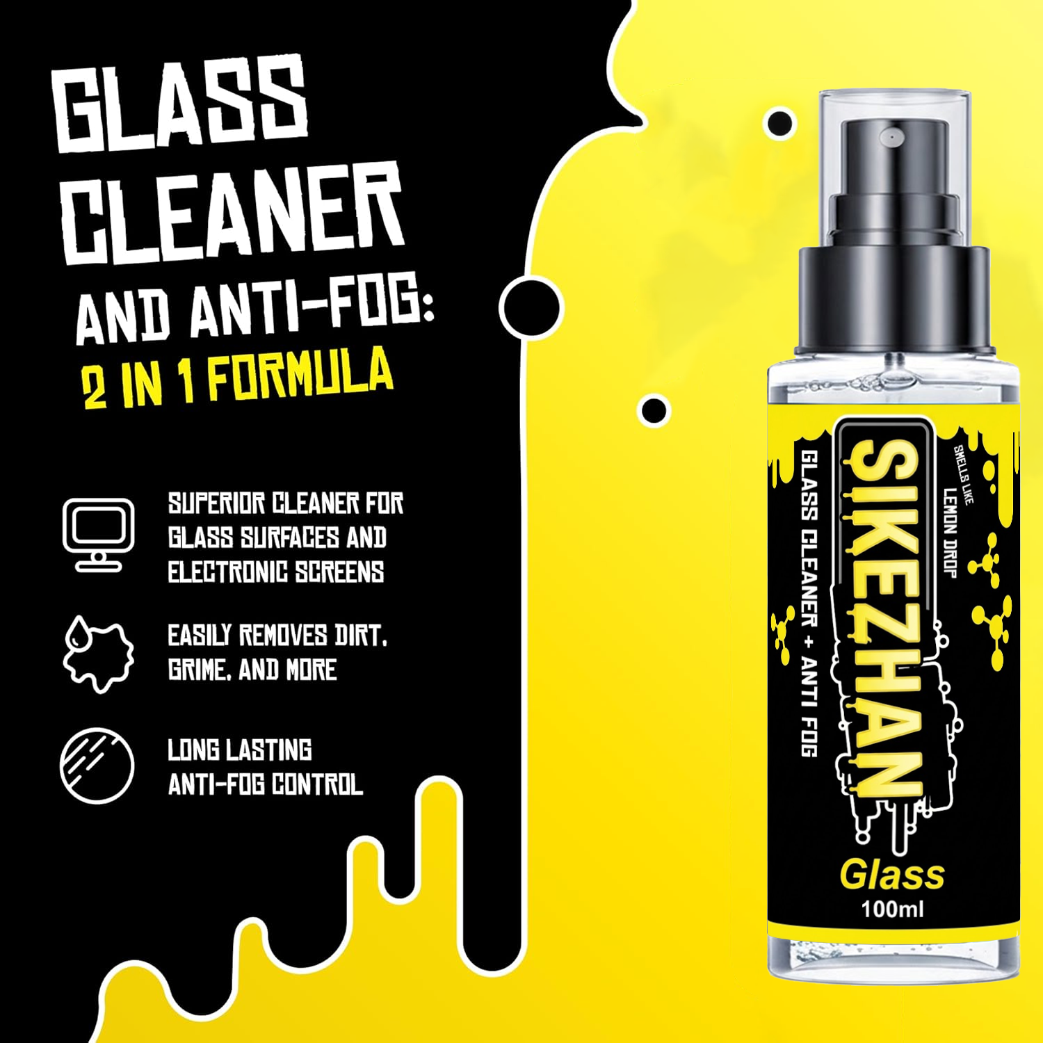 2in1 Anti Fog Spray Car Glass  - مراجعة Glass Cleaner Streak وسعره