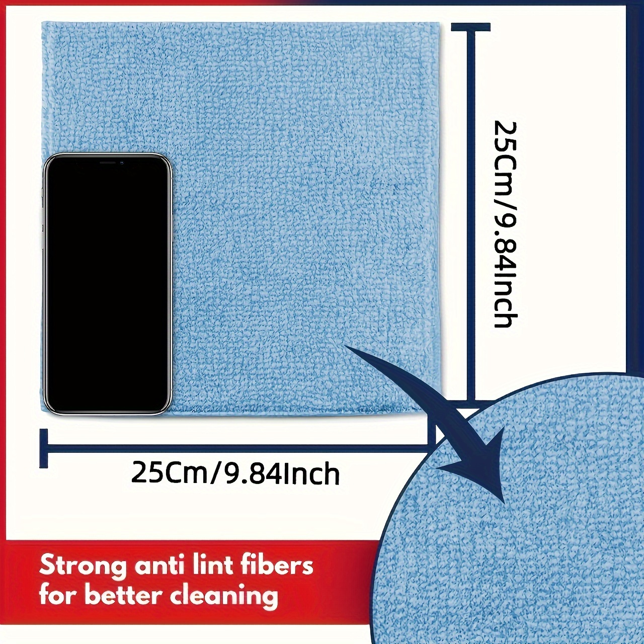 1-50pcs Light Blue Microfiber  - مراجعة Microfiber Towel Detailing وسعره