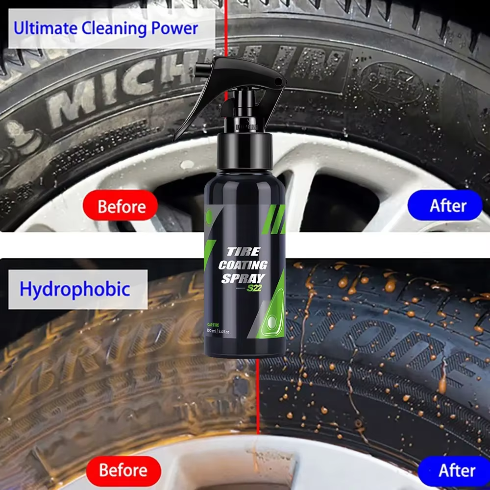 S22 Black Car Tire Blackening  - مراجعة Car Wax Ceramic Coating وسعره