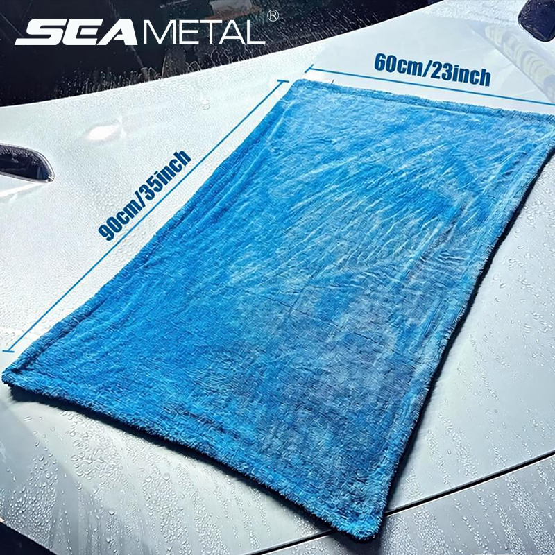 SEAMETAL 1200GSM Car Wash Micr - مراجعة Microfiber Towel Detailing وسعره