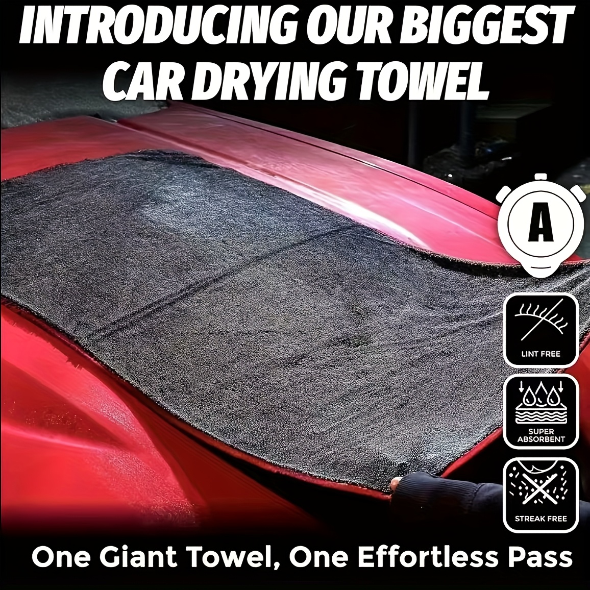Ultra Absorbent Car Towel XXL  - مراجعة Microfiber Towel Detailing وسعره