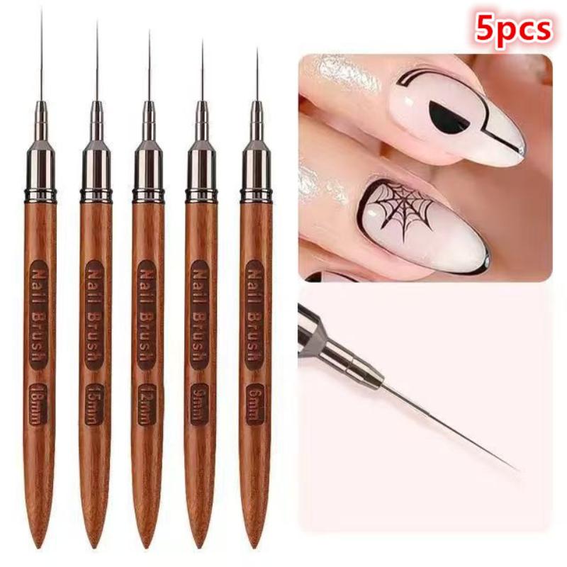 5 Piece Nail Art Liner Brush S - مراجعة Detailing Brush Set وسعره