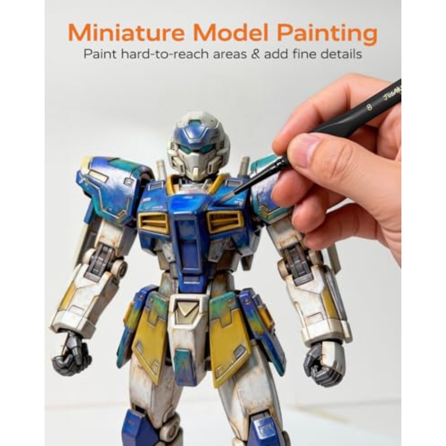 Detail Paint Brushes Set, 12 P - مراجعة Detailing Brush Set وسعره