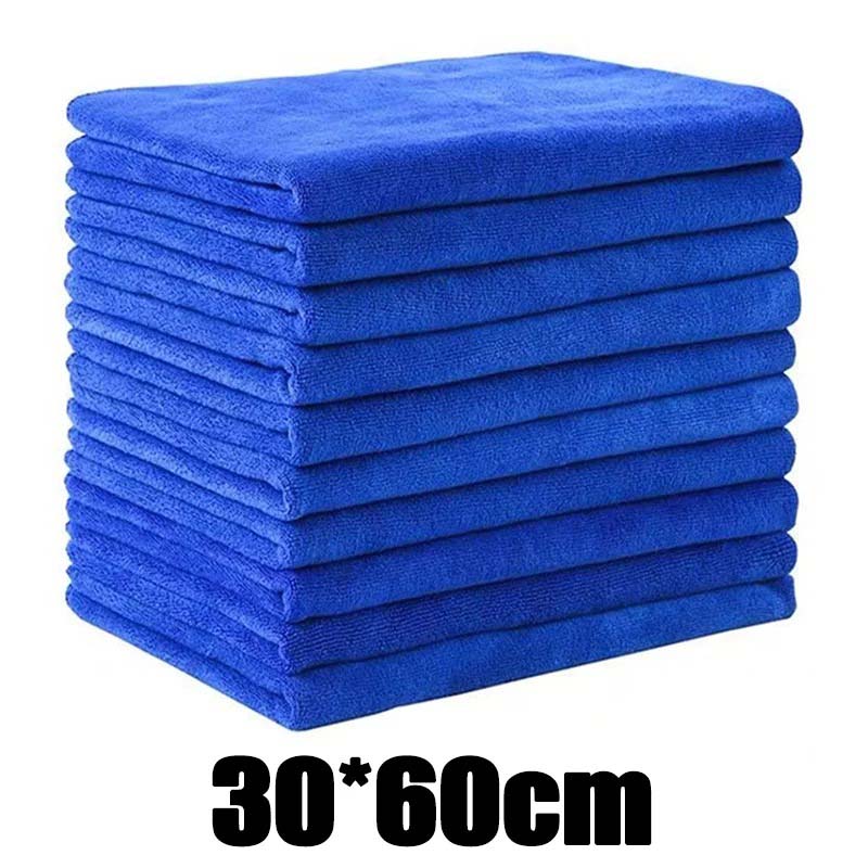 2PCS Royal Blue Soft Non-Scrat - مراجعة Microfiber Towel Detailing وسعره