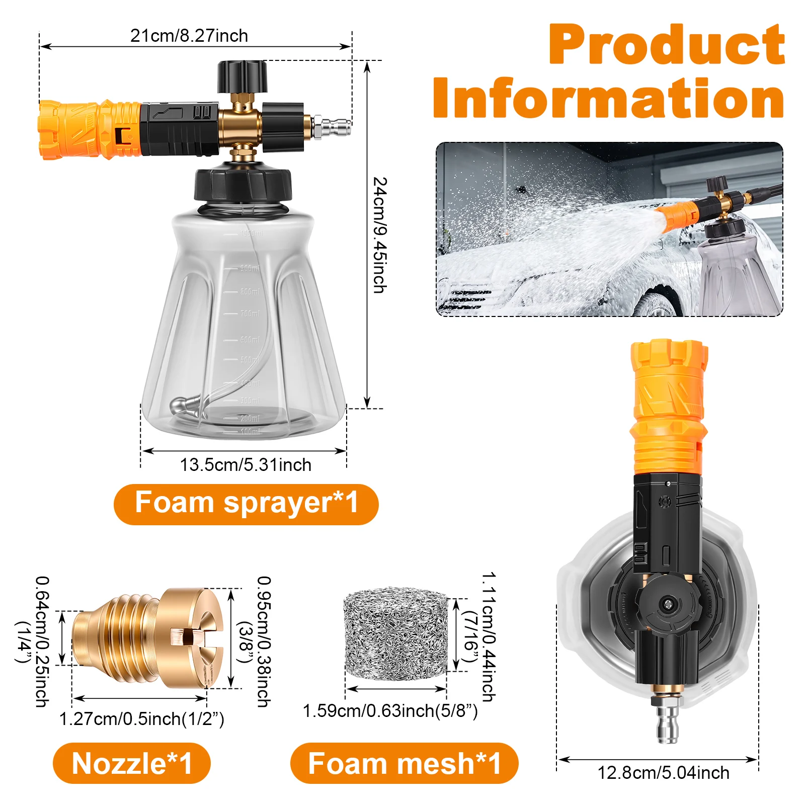 Foam Cannon for Pressure Washe - مراجعة Foam Cannon Car Wash وسعره