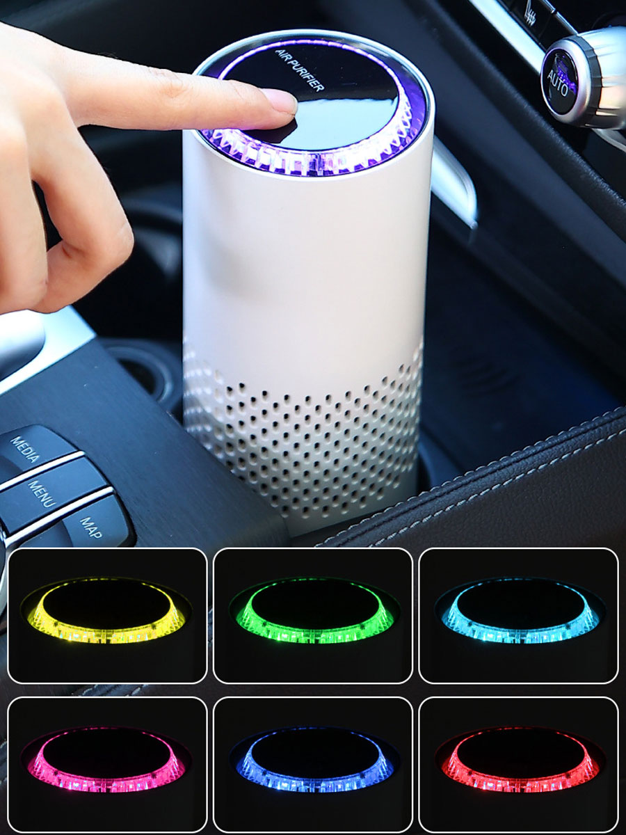 USB Air Purifier HEPA Filter N - مراجعة Odor Eliminator Car وسعره