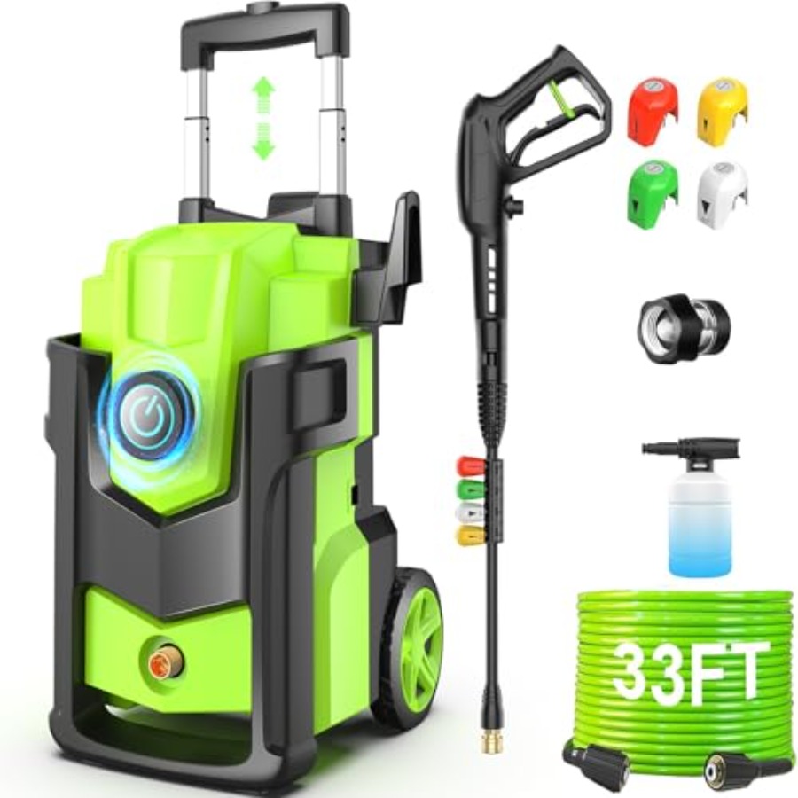 Prure Cleaner 5000PSI, Heavy D - مراجعة Foam Cannon Car Wash وسعره